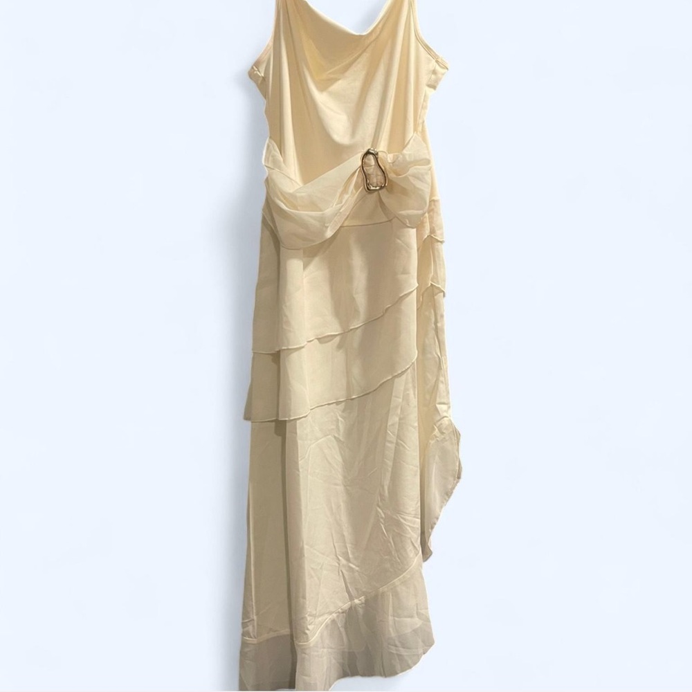 Elegant Cream Layered Dress